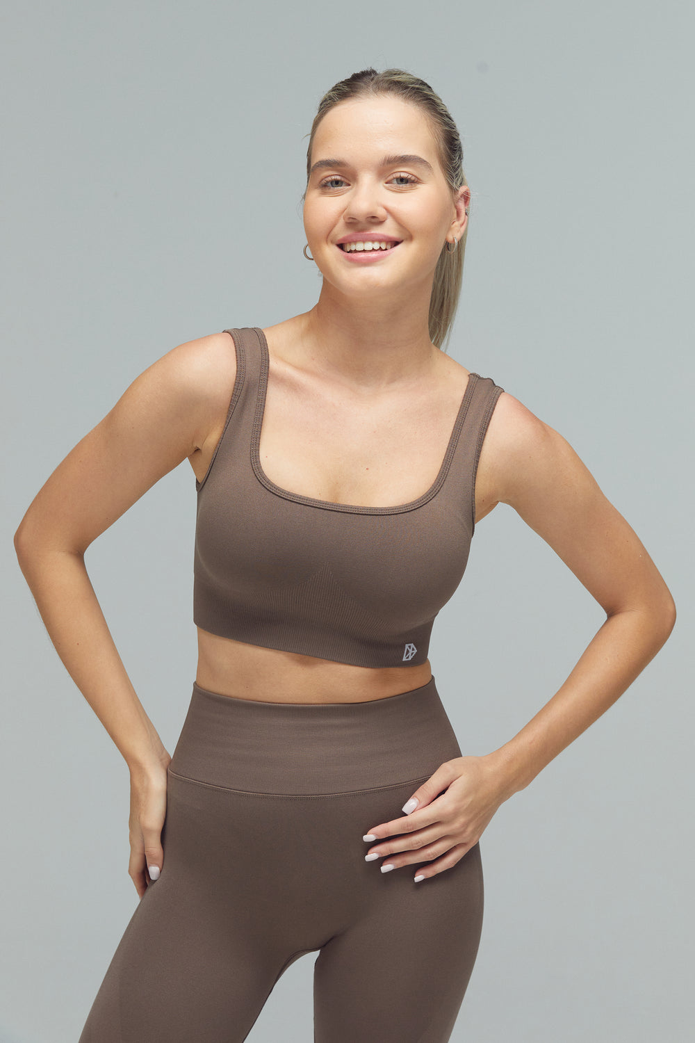 FLXFLOW DRILLS Bra Taupe