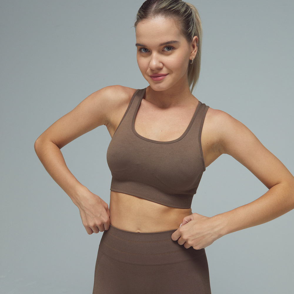 XFUNCTION DRILLS Racer Bra Taupe