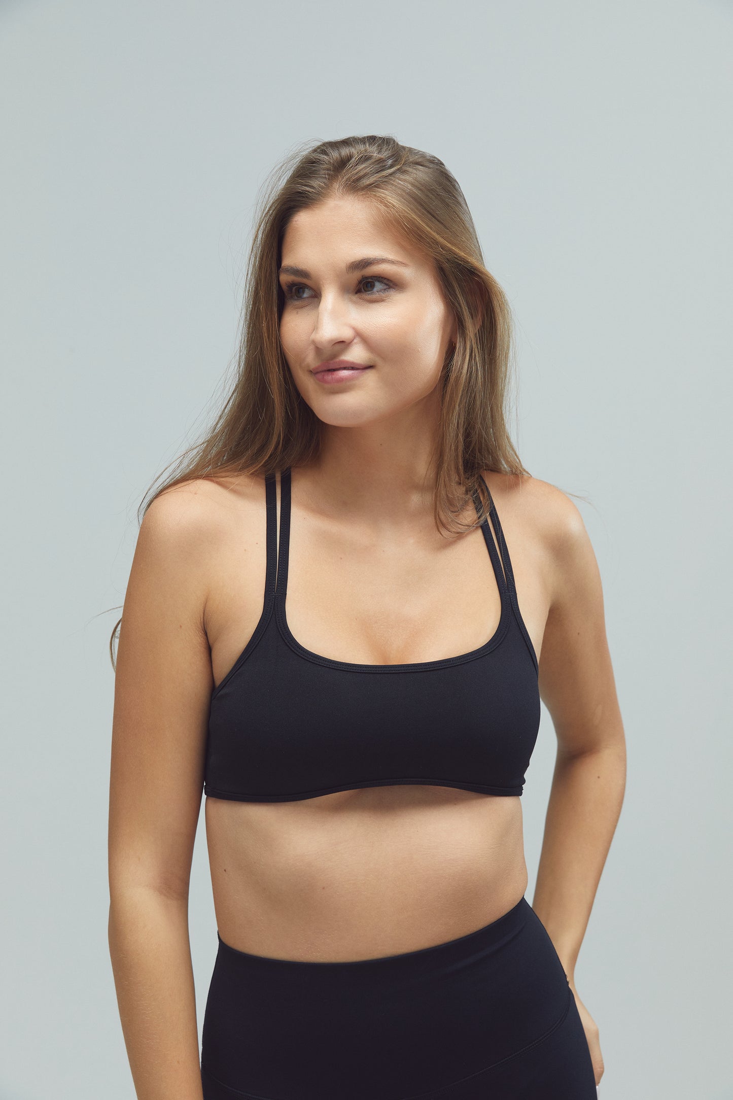 ACTIVE DRILLS X-Strap Bra Black