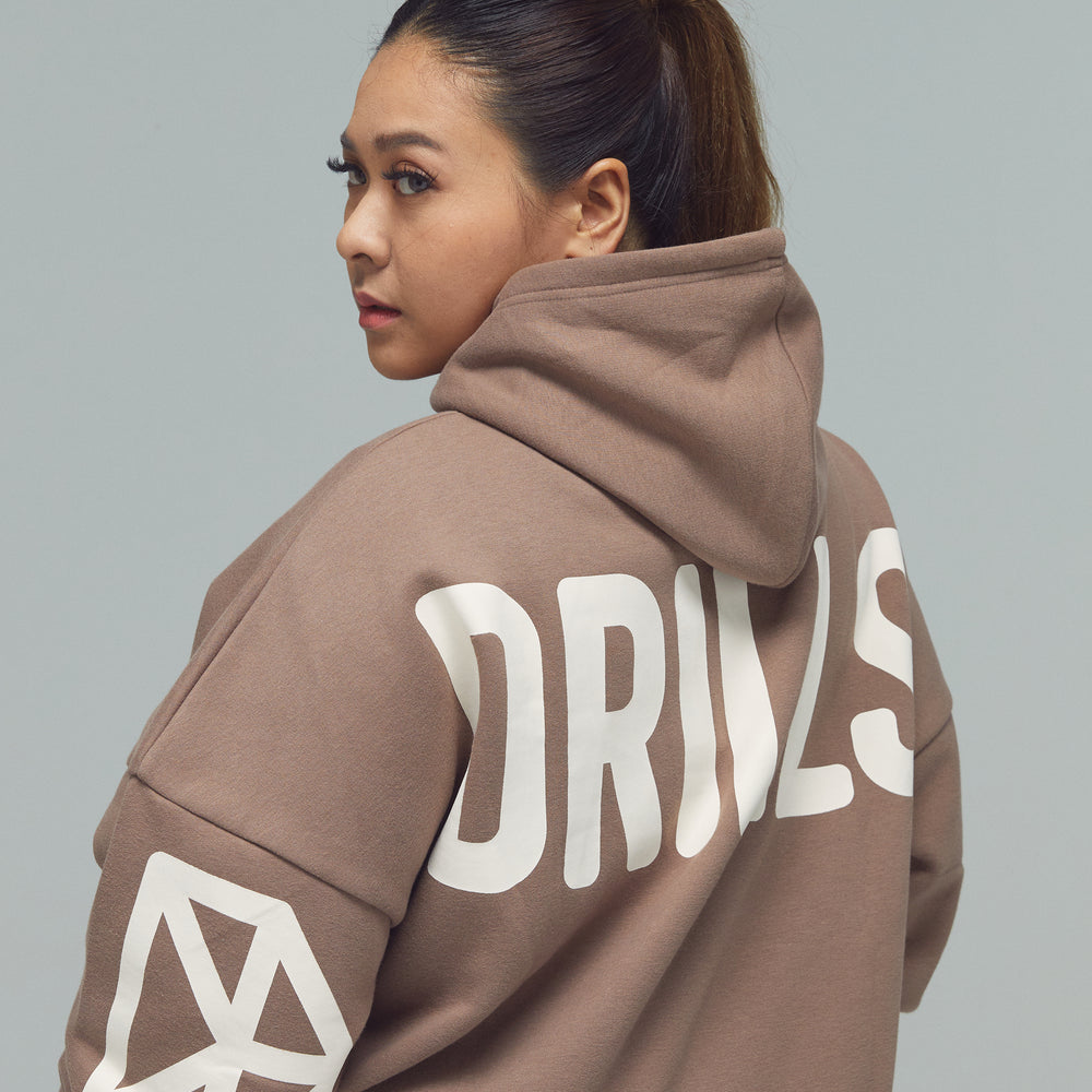 
                      
                        RECREATION DRILLS Signature Hoodie Taupe/Whisper White
                      
                    