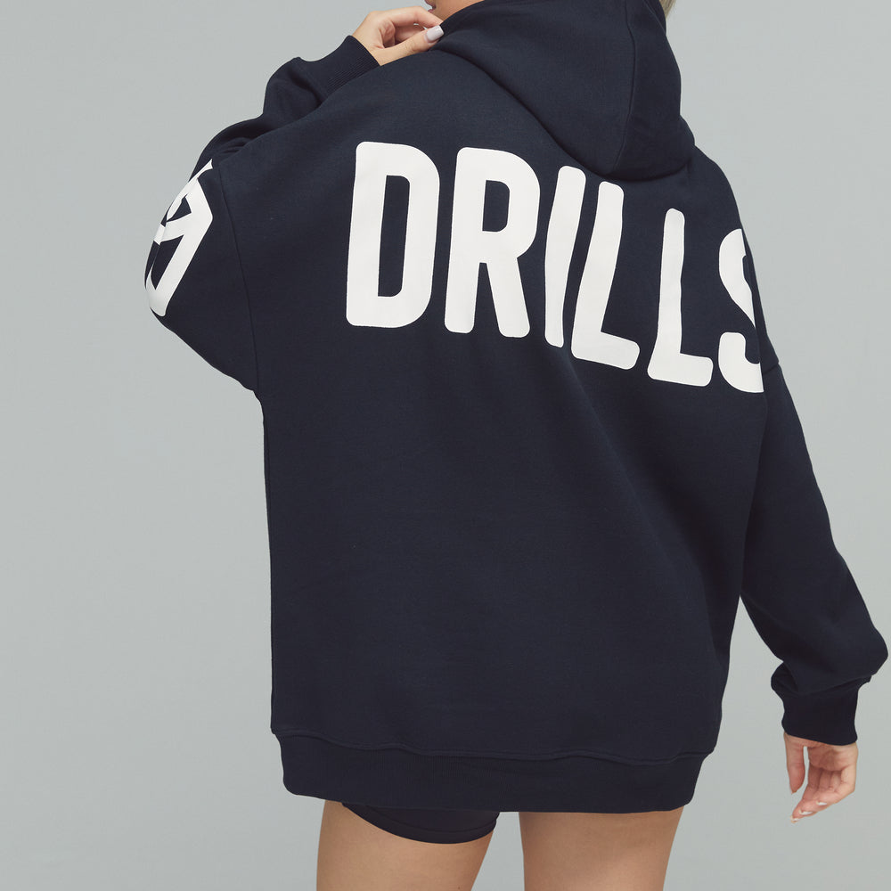 RECREATION DRILLS Signature Hoodie Black/White