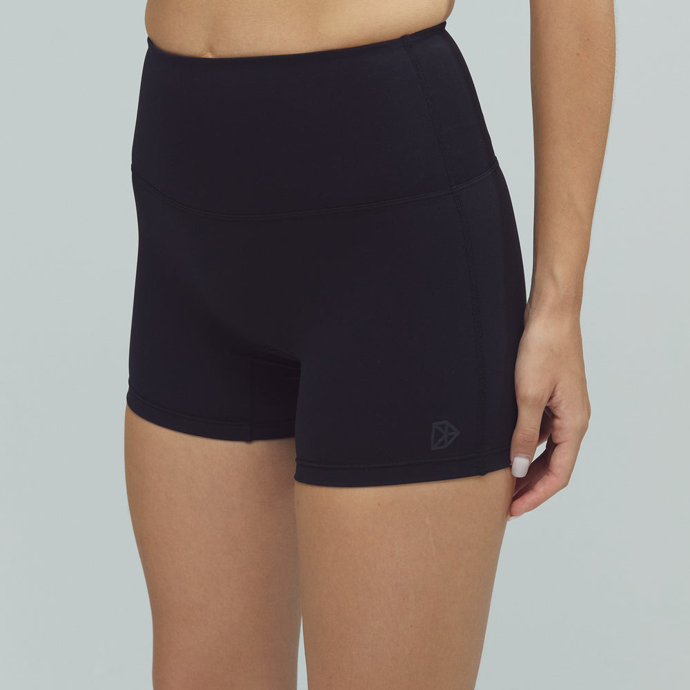 ACTIVE DRILLS Scrunch Shorts Black