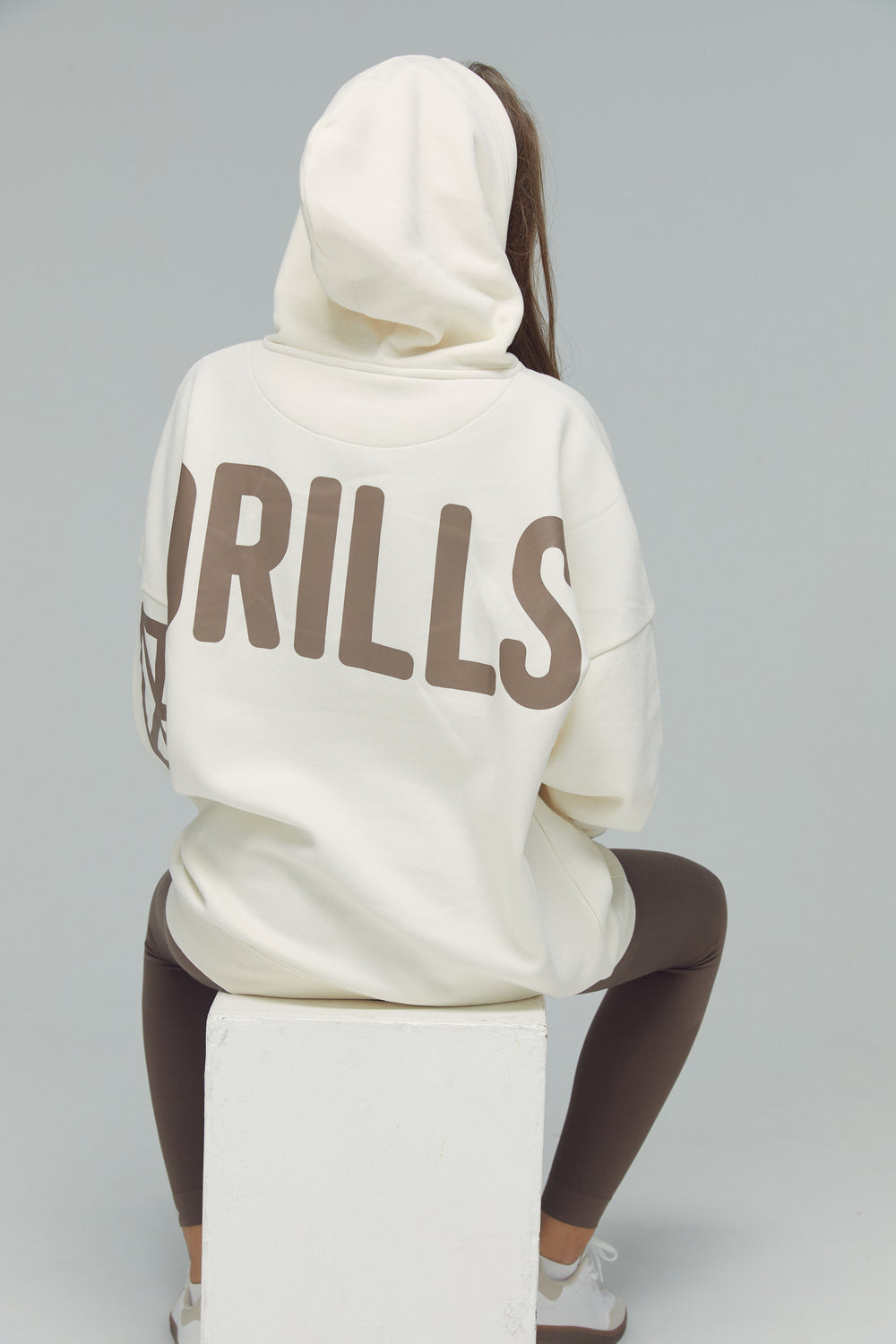 RECREATION DRILLS Signature Hoodie Whisper White/Taupe