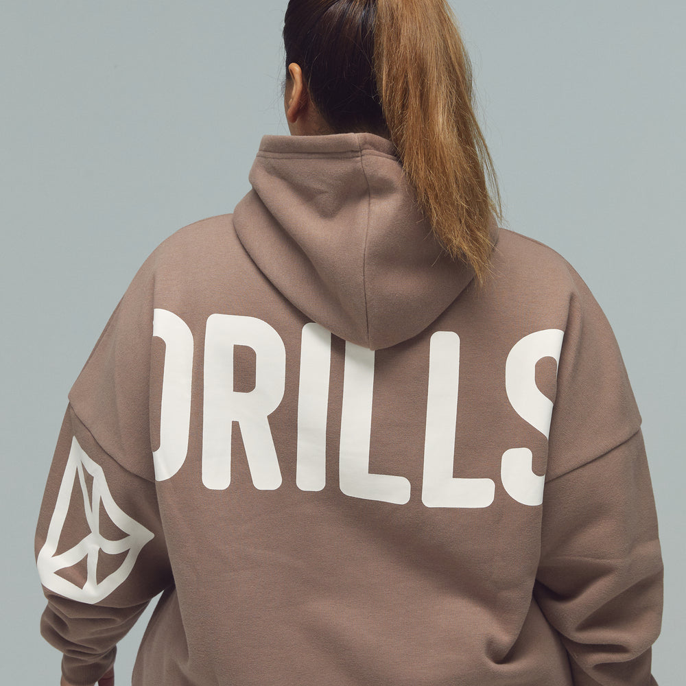 
                      
                        RECREATION DRILLS Signature Hoodie Taupe/Whisper White
                      
                    