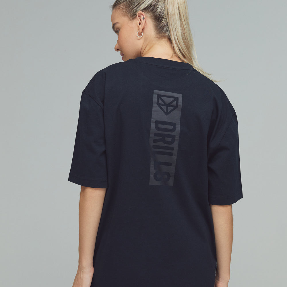 
                      
                        RECREATION DRILLS Vertical Graphic Tee Black
                      
                    