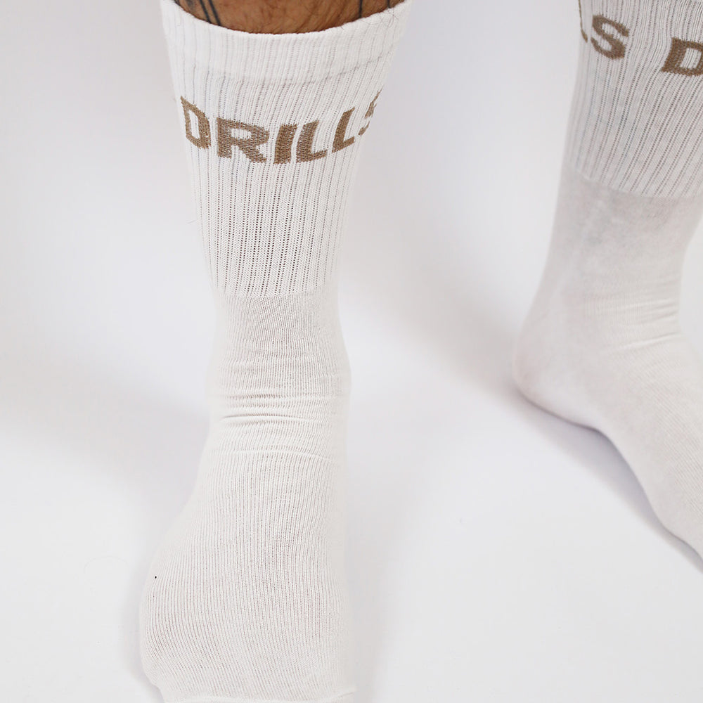 DRILLS Toujours Socks 2.0 White/ Atmosphere 1