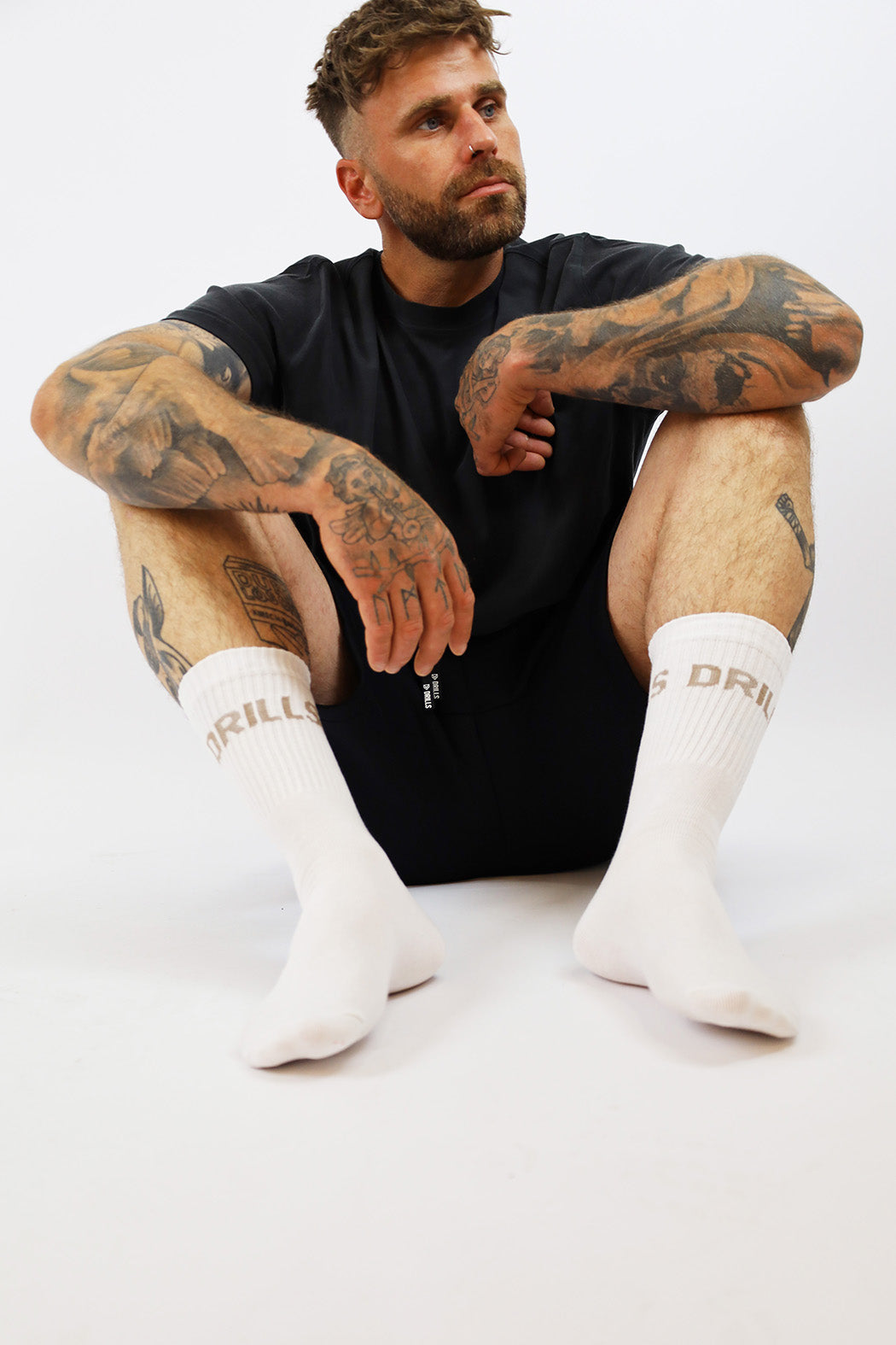DRILLS Toujours Socks 2.0 White/ Atmosphere 2