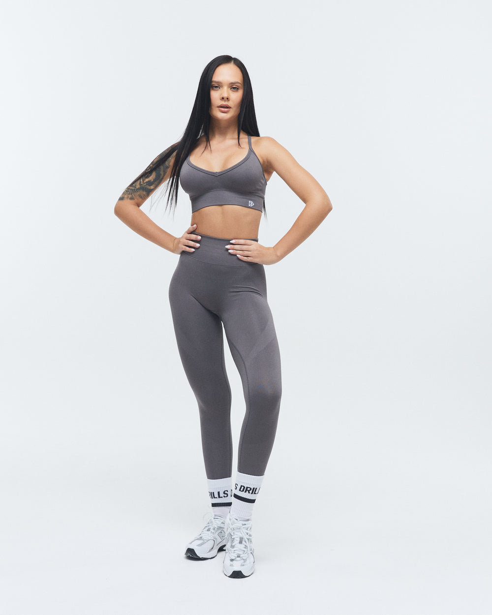 FLXFLOW DRILLS Pocket Leggings Grey