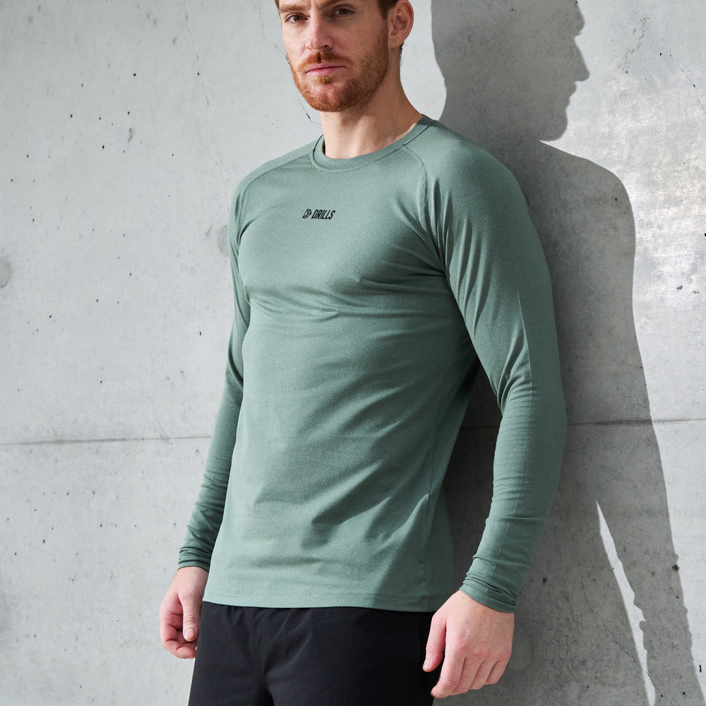 XFUNCTION DRILLS Longsleeve Tee Dark Sage Green