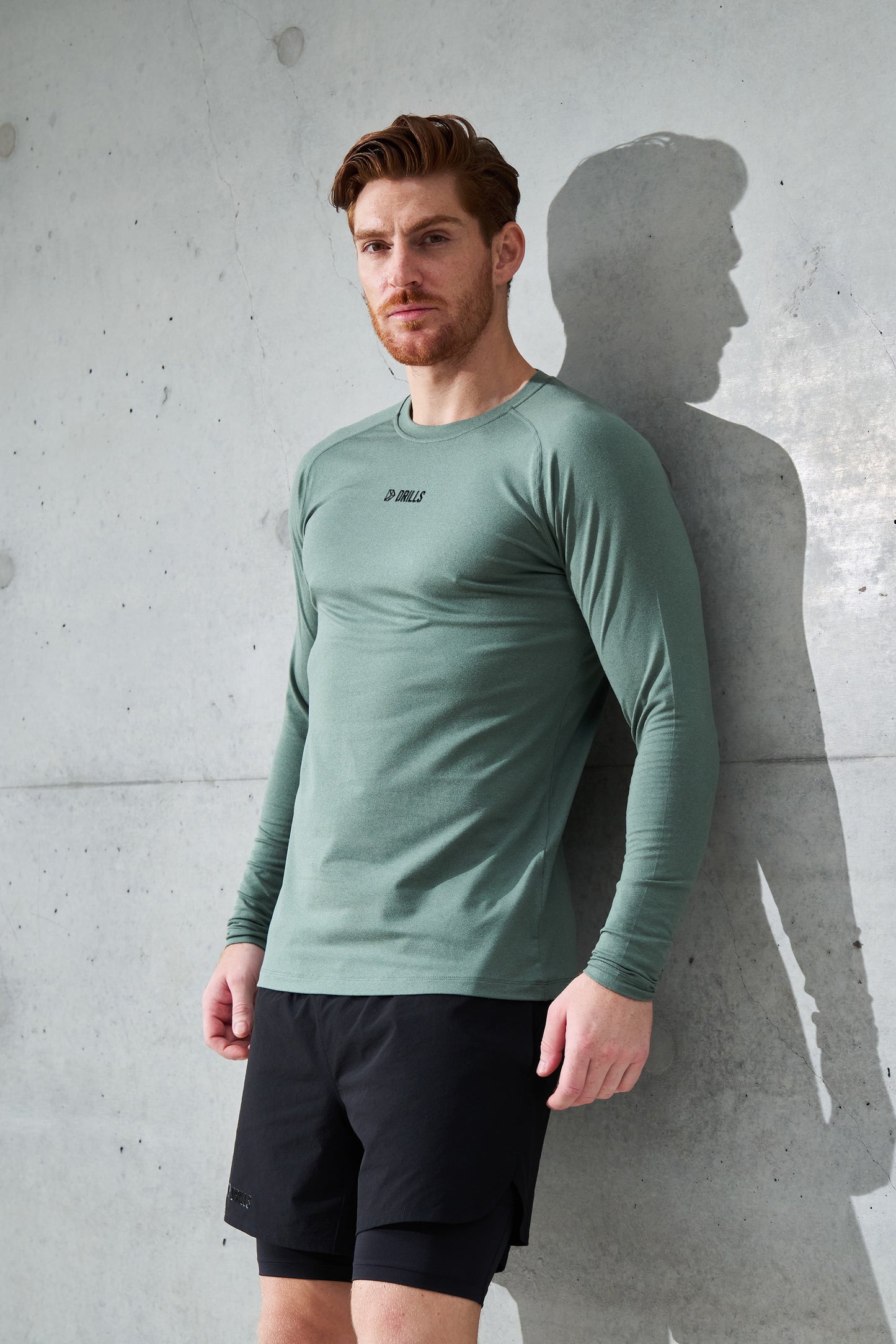 XFUNCTION DRILLS Longsleeve Tee Dark Sage Green