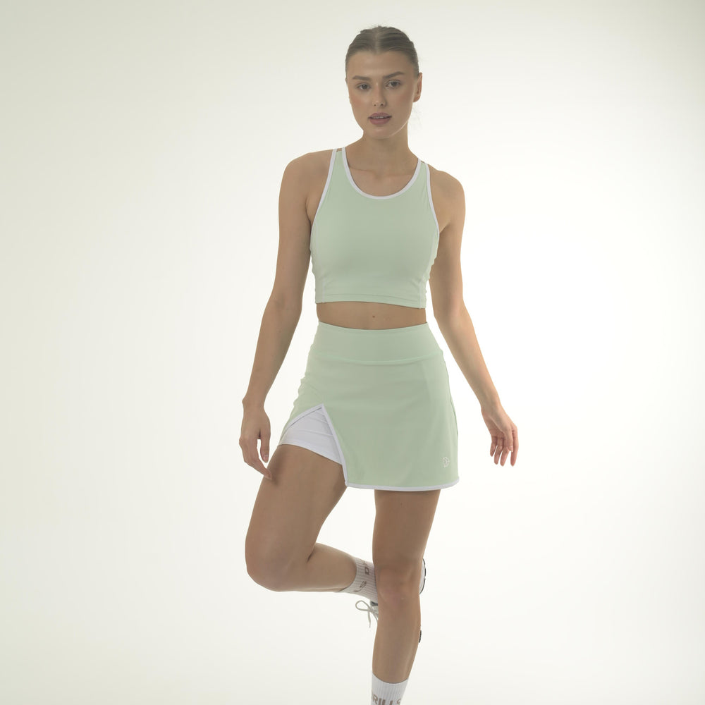 RACQUET DRILLS Skort Gossamer Green / White 1