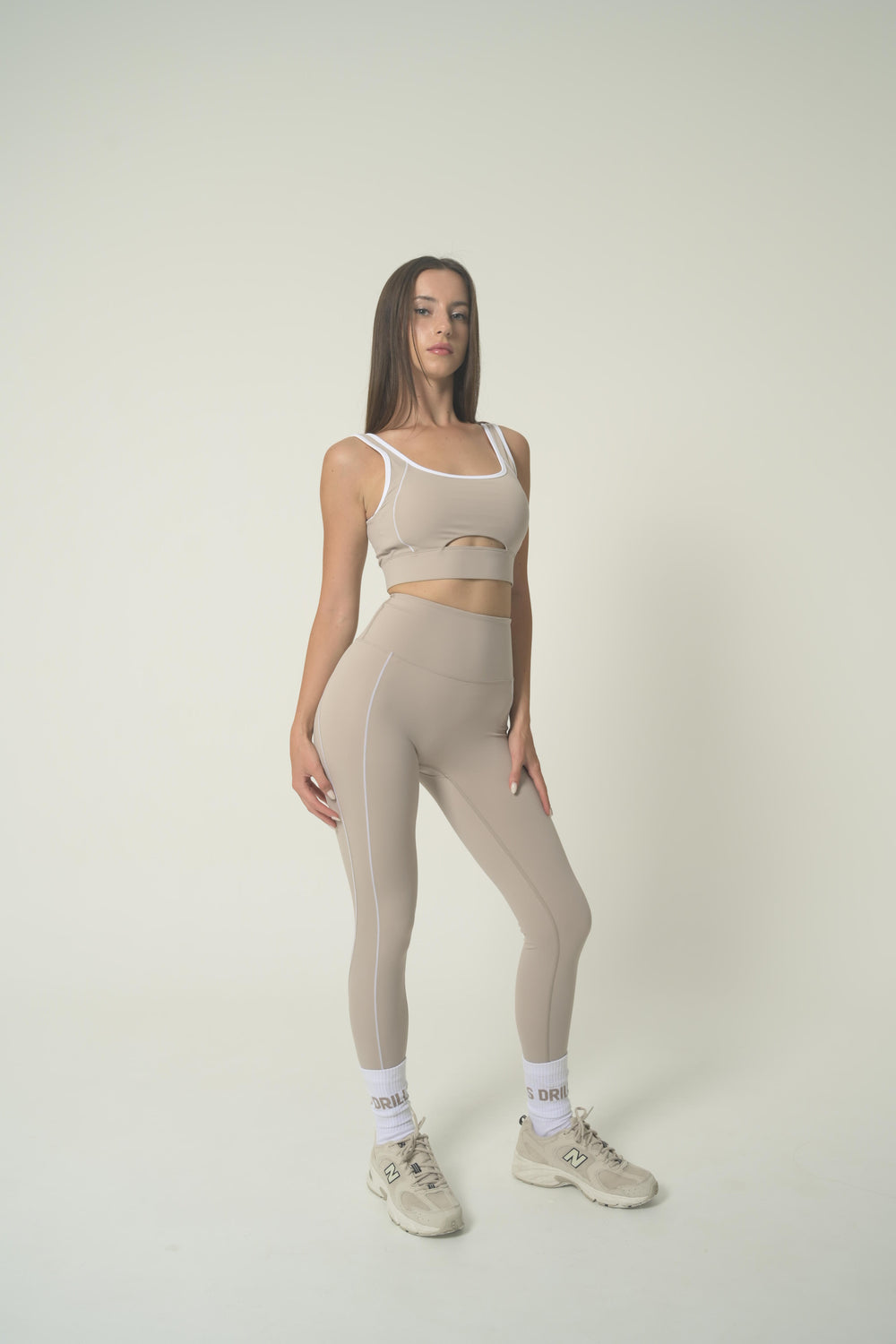 RAQUET DRILLS Leggins Atmosphere White 1