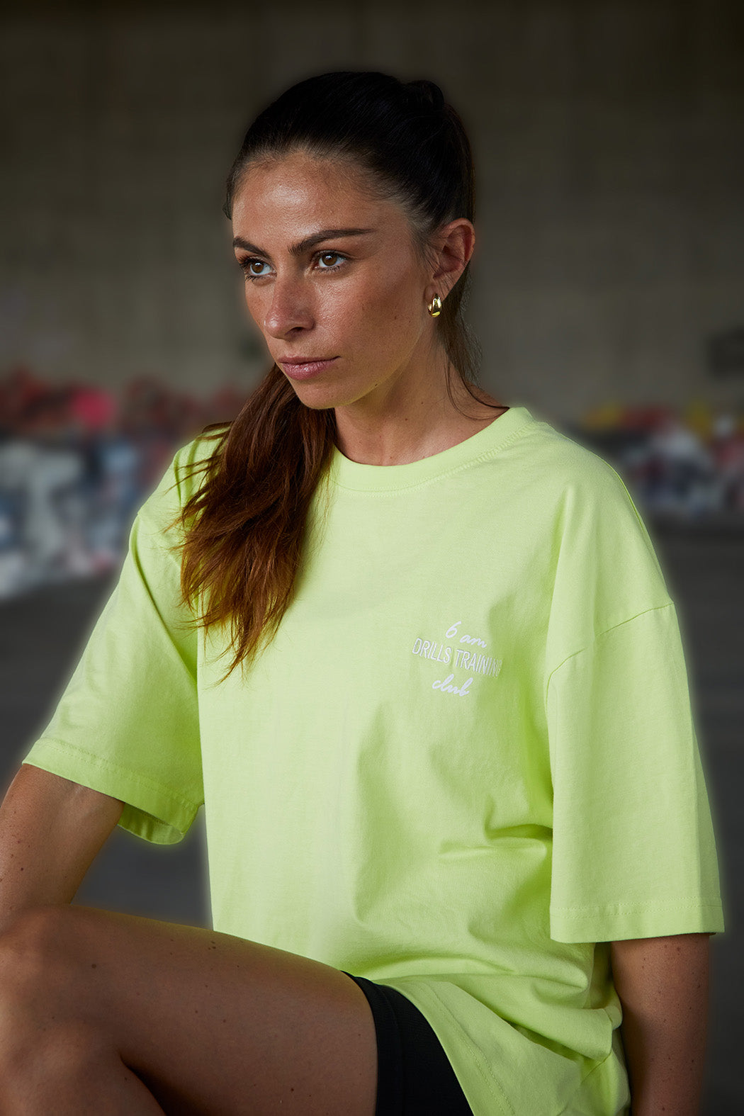 RECREATION DRILLS 6am Tee Lime / White neu 3