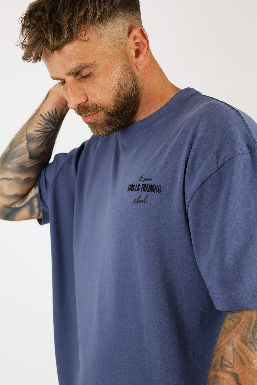 RECREATION DRILLS 6am Tee Nightshadow Blue / Black 3