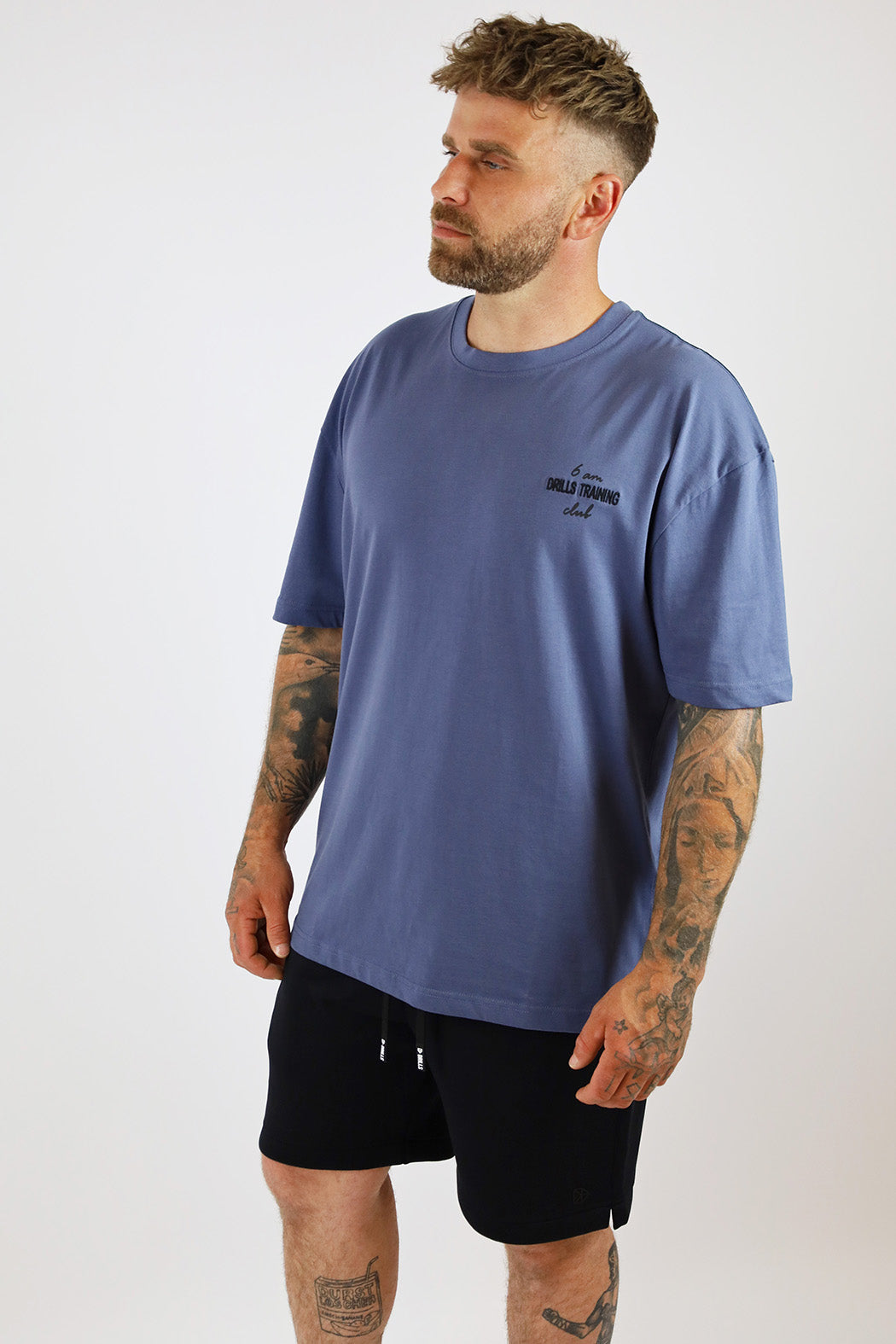 RECREATION DRILLS 6am Tee Nightshadow Blue / Black 5