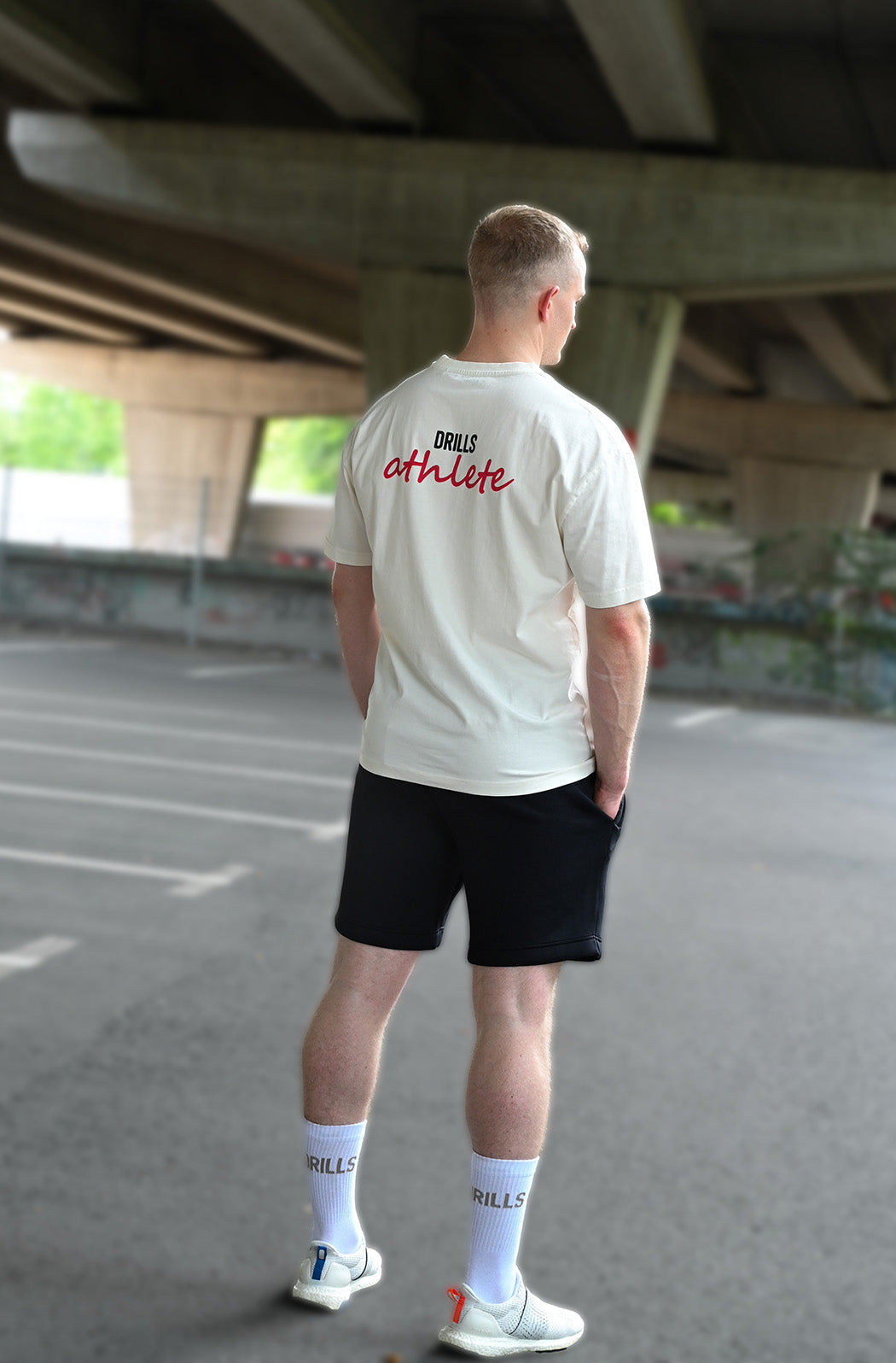 RECREATION DRILLS Athlete Script Tee Off White / Black / Raspberry neu 3