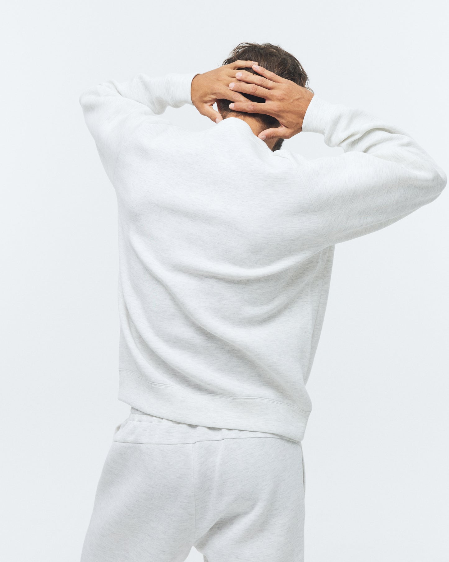 RECREATION DRILLS Scuba Crew Sweat White Melange