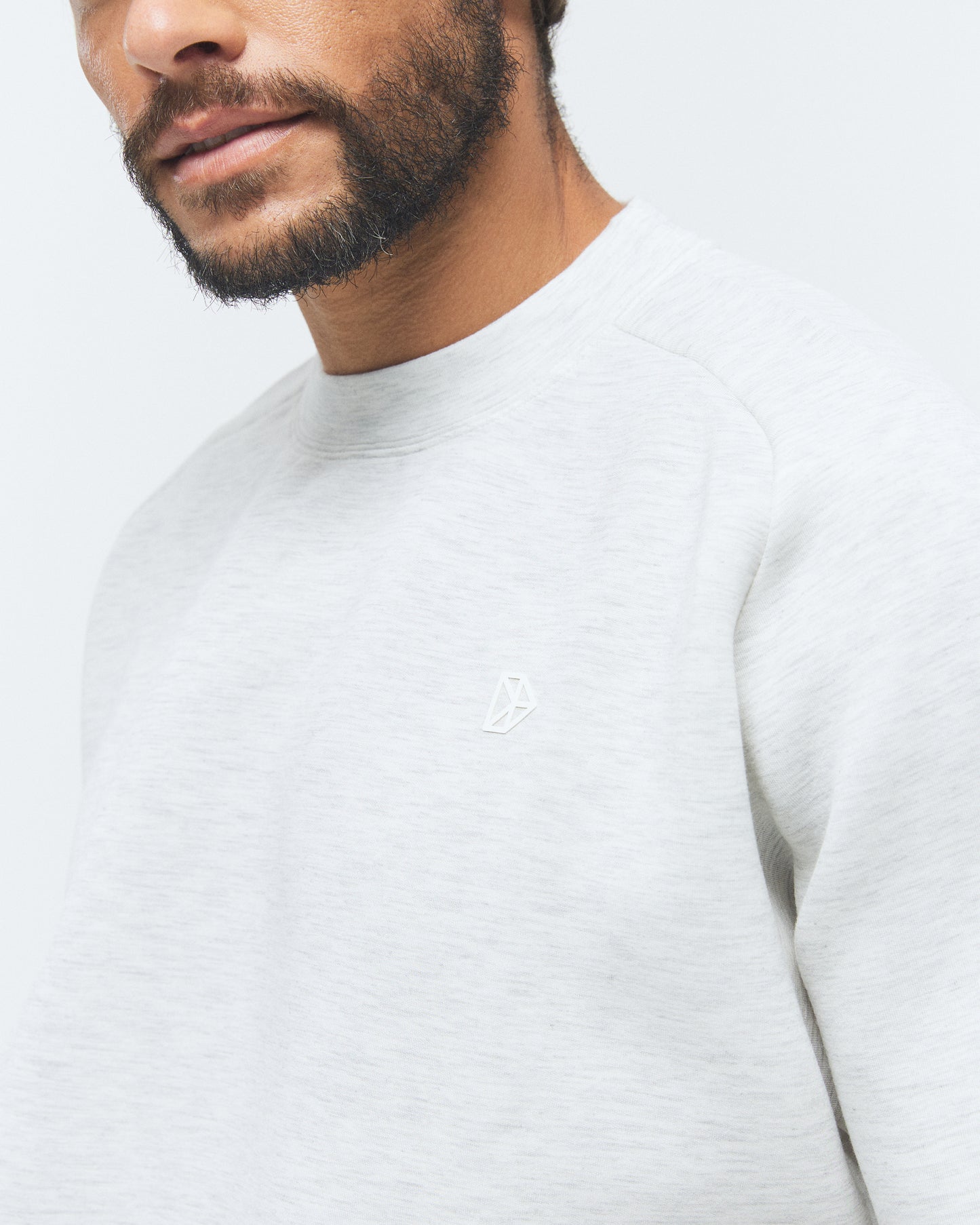 RECREATION DRILLS Scuba Crew Sweat White Melange