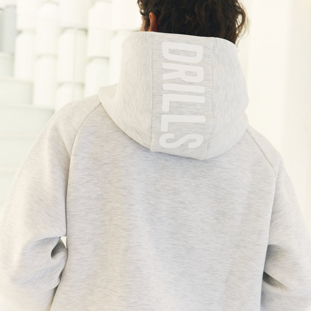 RECREATION DRILLS Scuba Hoodie 2.0 White Melange