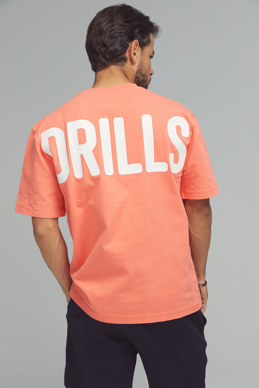 RECREATION DRILLS Bold Graphic Tee Sunset Glow/White