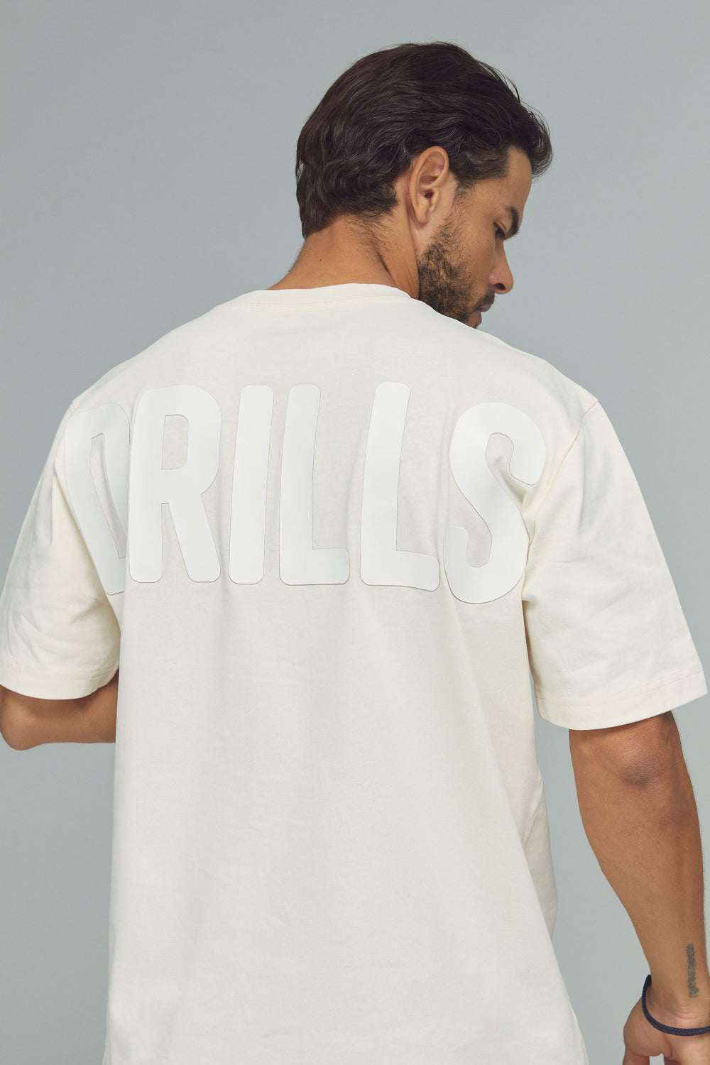 RECREATION DRILLS Bold Graphic Tee Whisper White/White