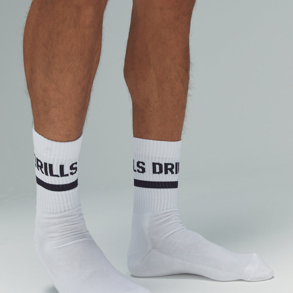 
                      
                        Chaussettes DRILLS Toujours Blanc 
                      
                    