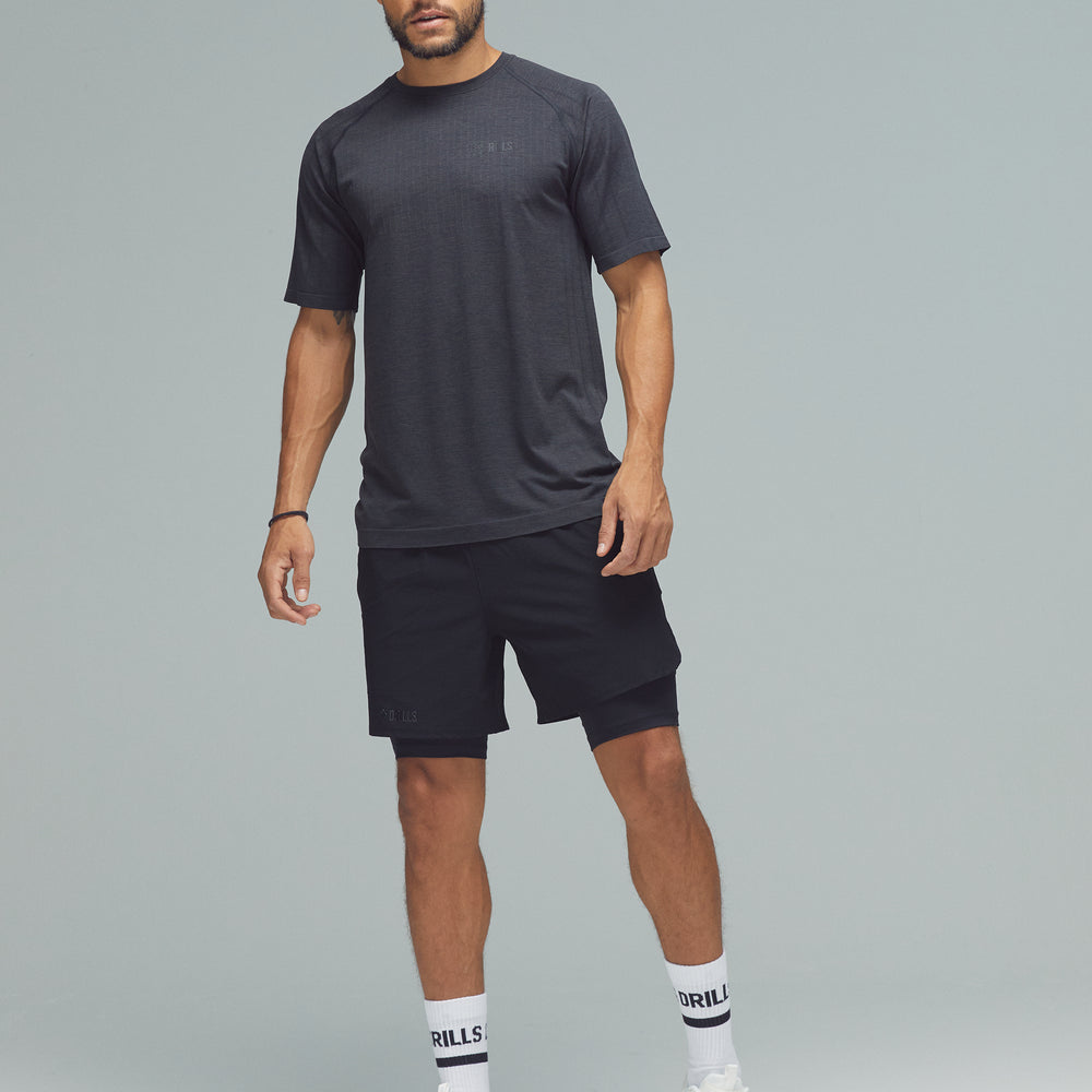 XFUNCTION DRILLS Jacquard Tee Anthracite