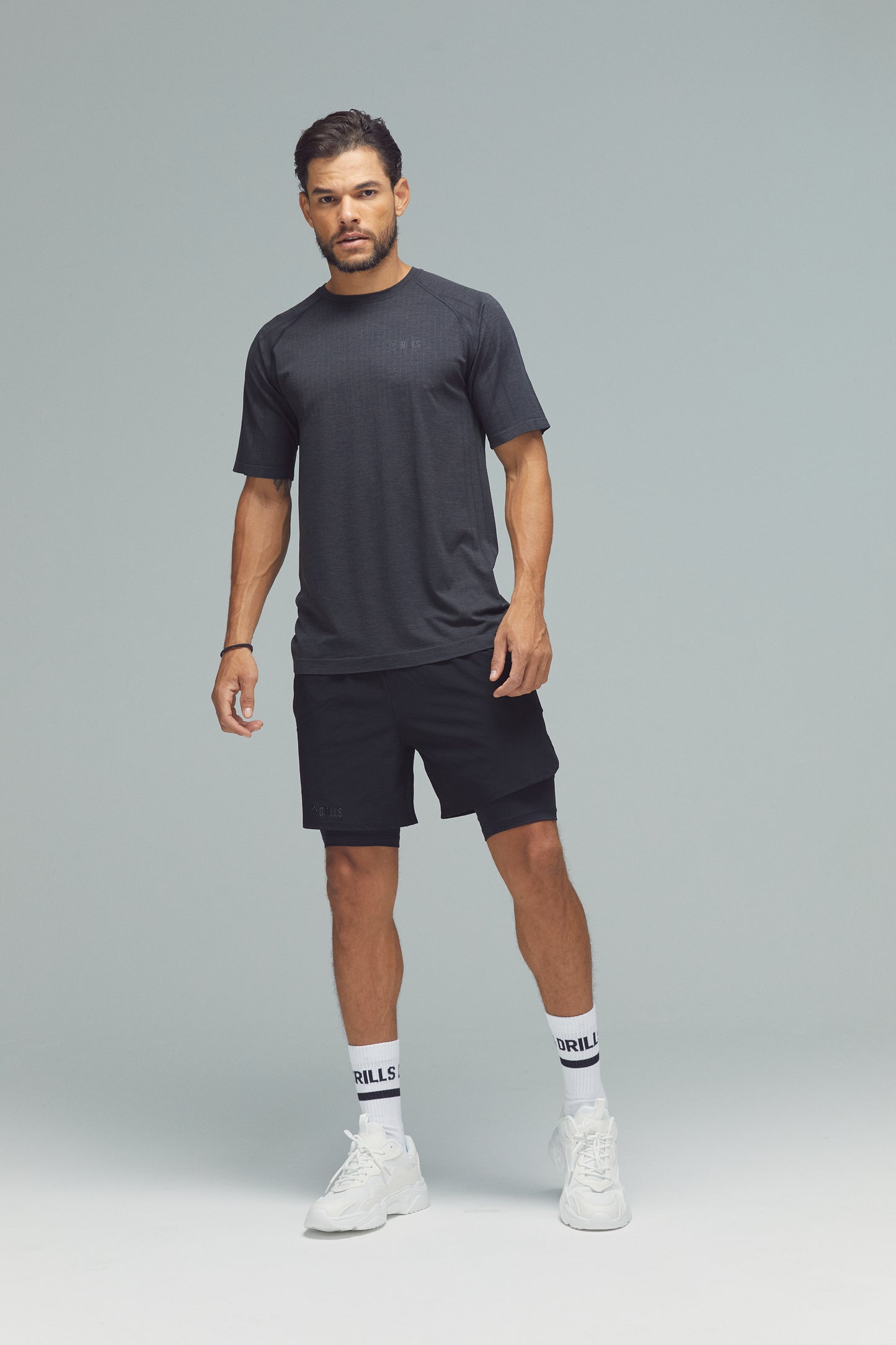 XFUNCTION DRILLS Jacquard Tee Anthracite