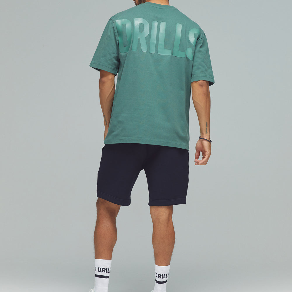 
                      
                        RECREATION DRILLS Bold Graphic Tee Dark Sage Green
                      
                    