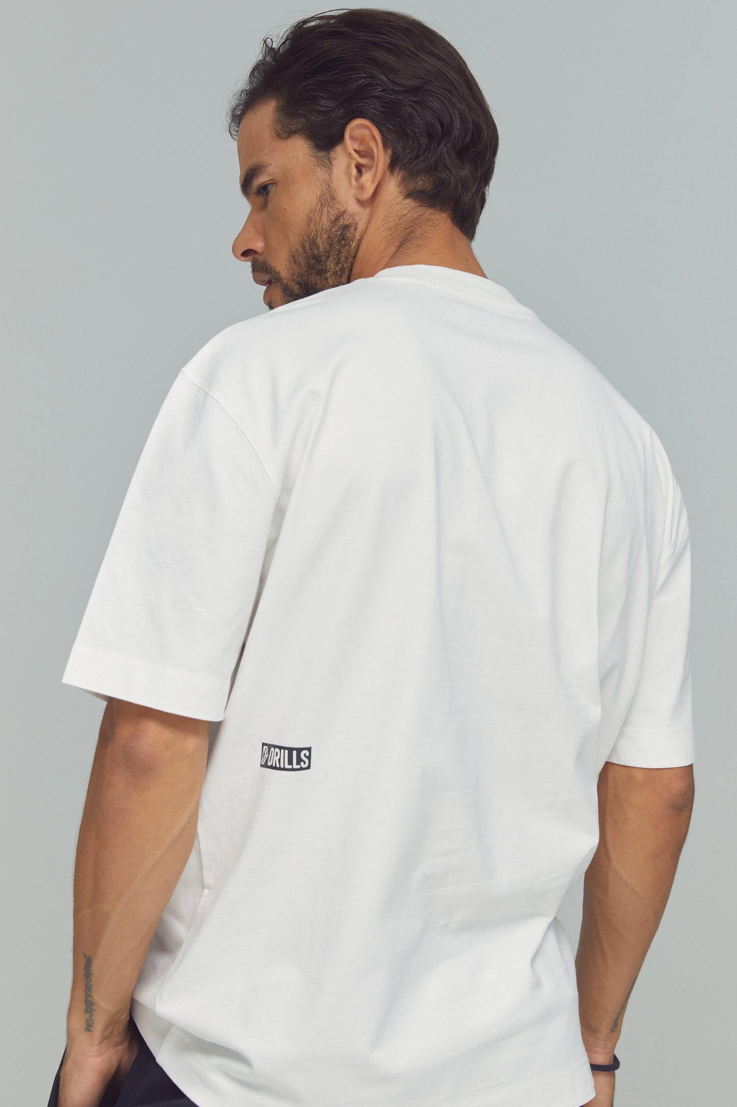 RECREATION DRILLS D-Logo Graphic Tee White/Black