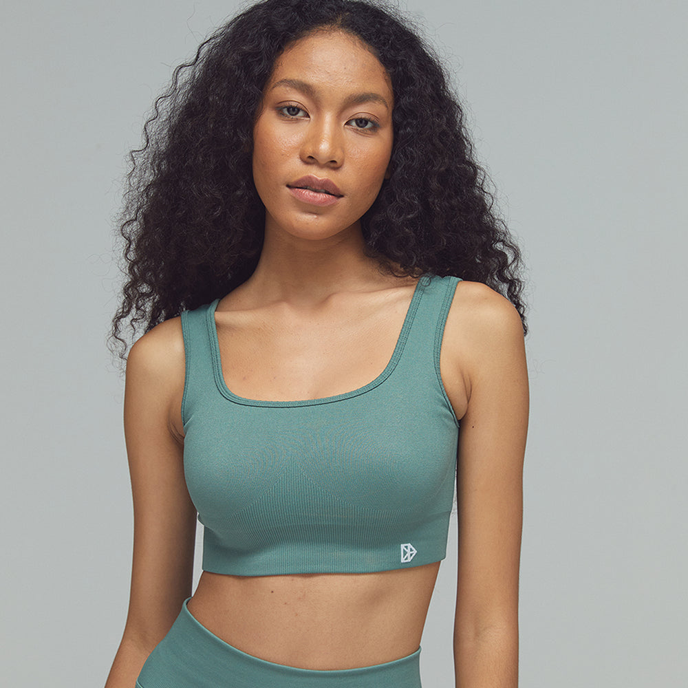 
                      
                        FLXFLOW DRILLS Bra Dark Sage Green
                      
                    